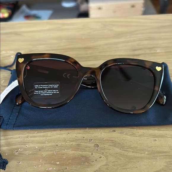 J. Crew Brown Tortoiseshell Sunglasses - Picture 2 of 6
